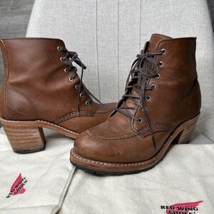 RED WING Clara Brown Leather Boots size 6